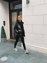 DISCOVERY 2 IN 1 DOWN FEATHER COAT / GILET - BLACK