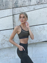 BALANCE SPORTS BRA - TURKISH COFFEE