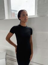 DEFINE SCULPT TEE - BLACK