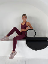 BREATHE SPORTS BRA - WINE