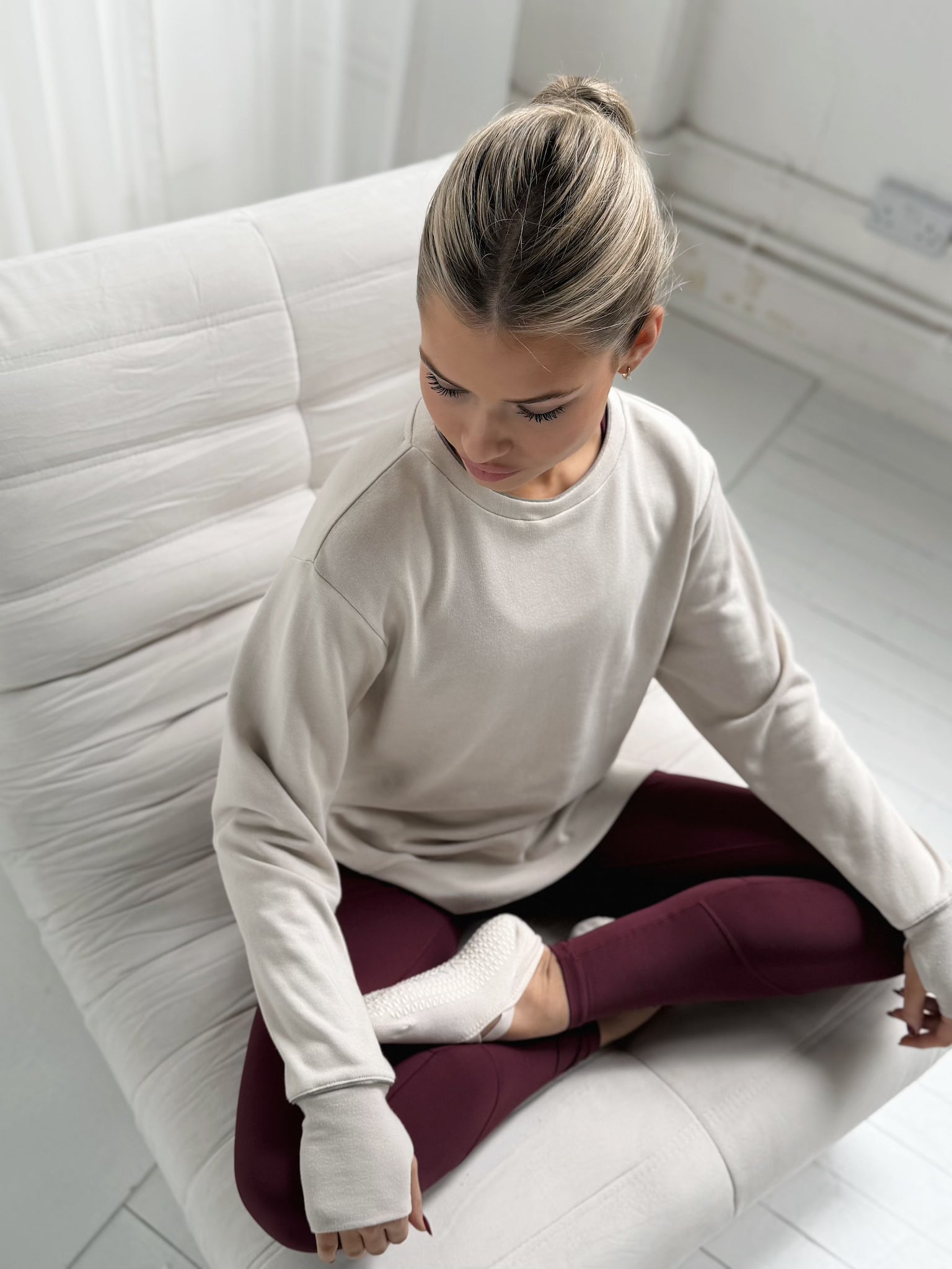 MOTION FRENCH TERRY SWEAT - STONE