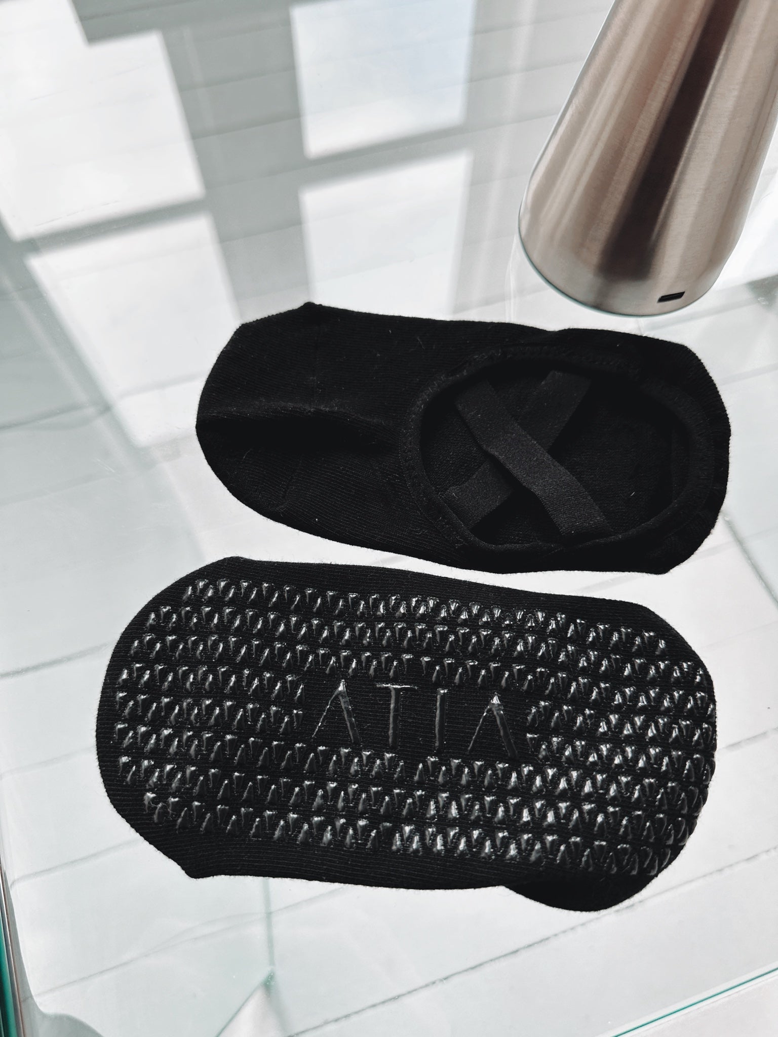 POINTE BALLERINA GRIP SOCKS - BLACK