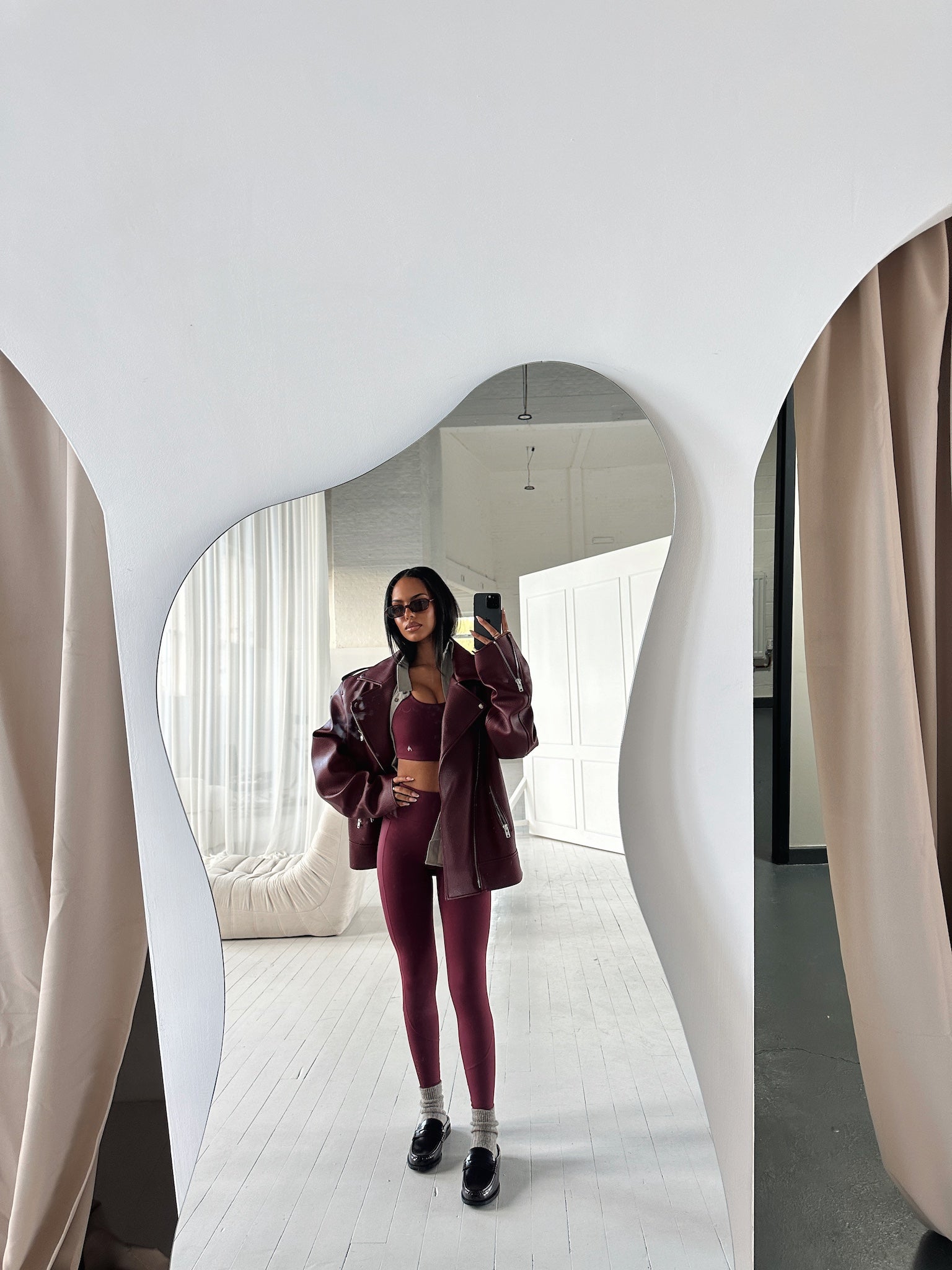 FLEX LEGGINGS - WINE