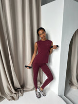 FLEX LEGGINGS - WINE