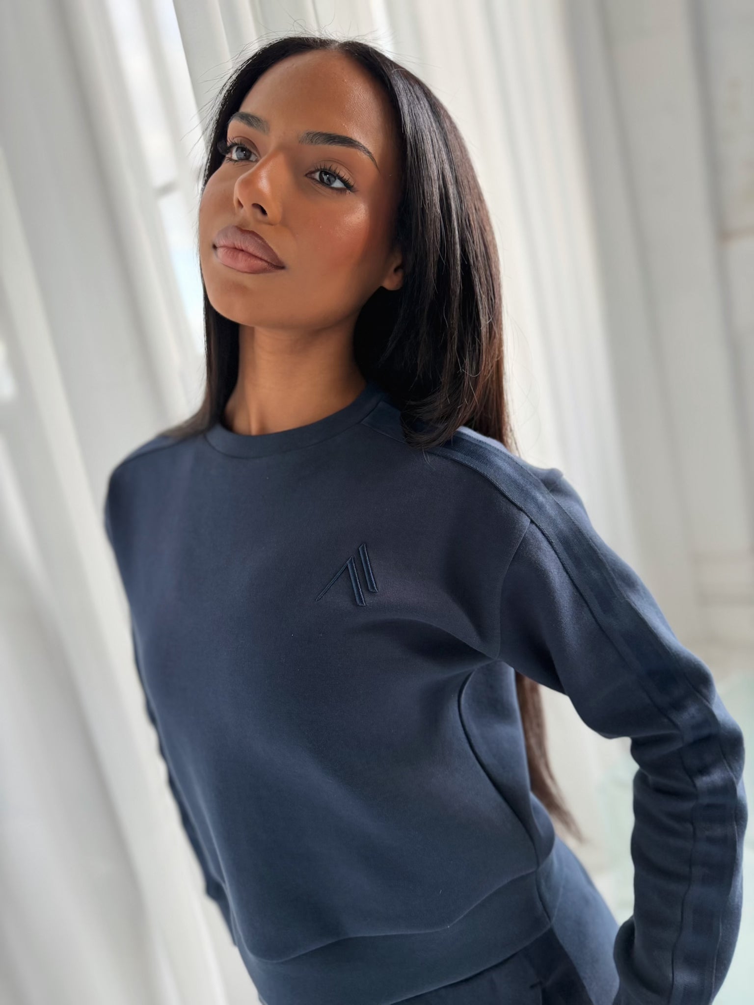 PRIME CREW SWEATSHIRT - NAVY