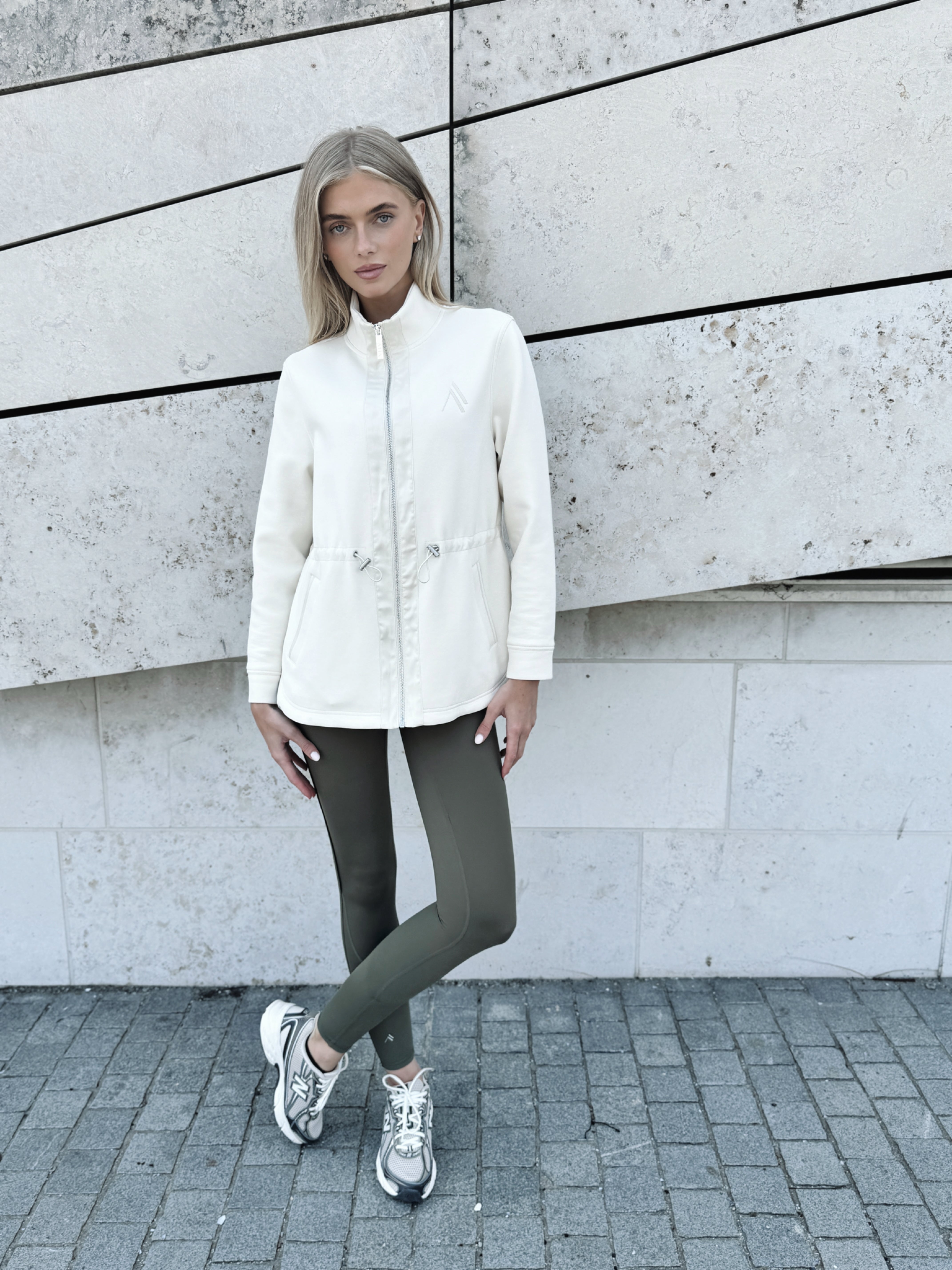 PREVAIL ZIP THROUGH JACKET - CREAM