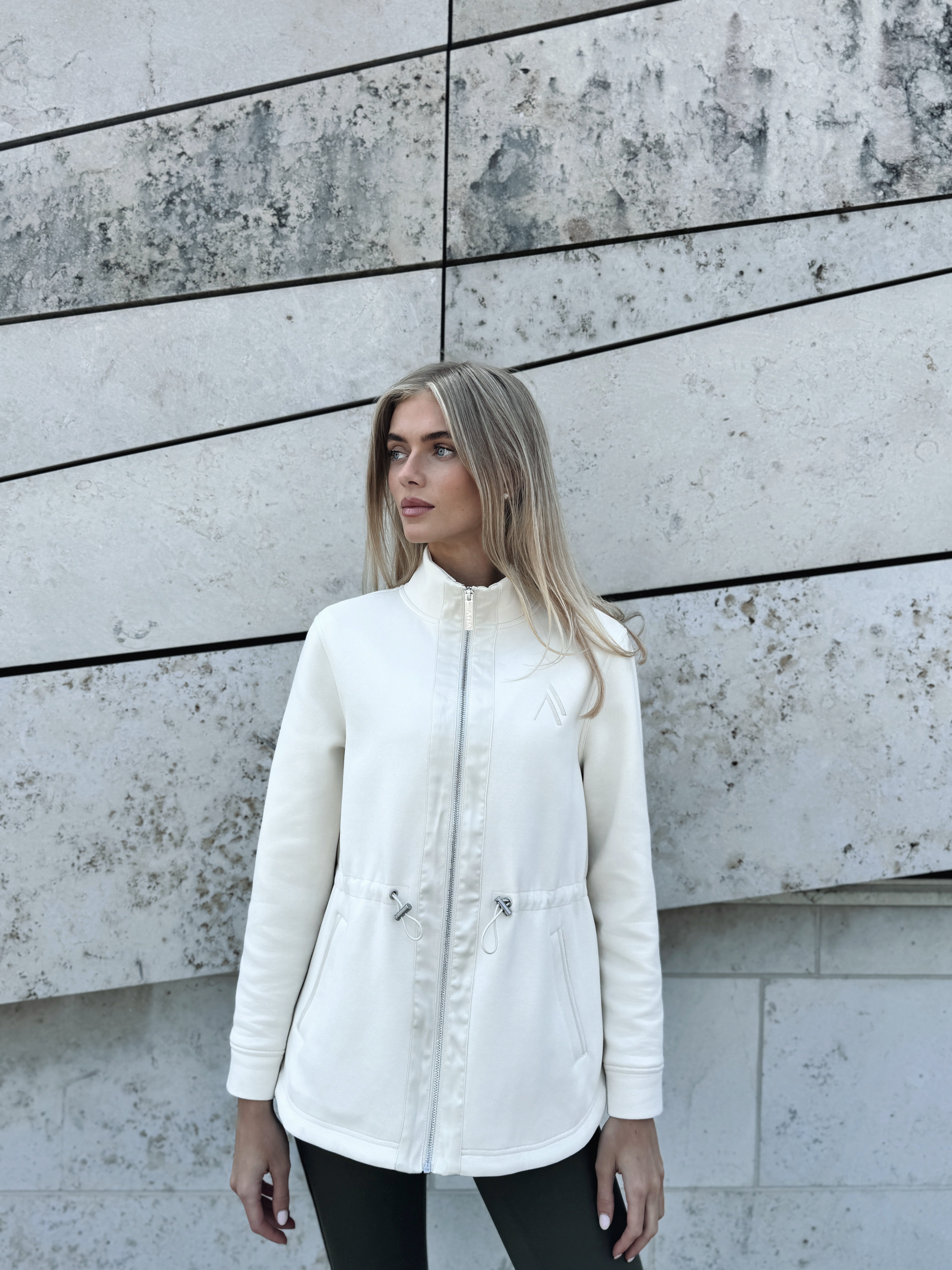 PREVAIL ZIP THROUGH JACKET - CREAM