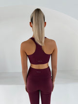 BREATHE SPORTS BRA - WINE
