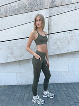 CENTRED LEGGINGS - OLIVE NIGHT