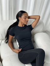 DEFINE SCULPT TEE - BLACK