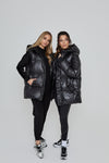 Two models wear the DIRECTION 2 IN 1 COAT AND GILET 