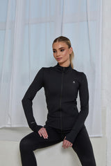 ASPIRE ZIP UP JACKET - BLACK