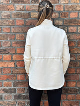 PREVAIL ZIP THROUGH JACKET - CREAM