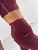 BREATHE SPORTS BRA - WINE