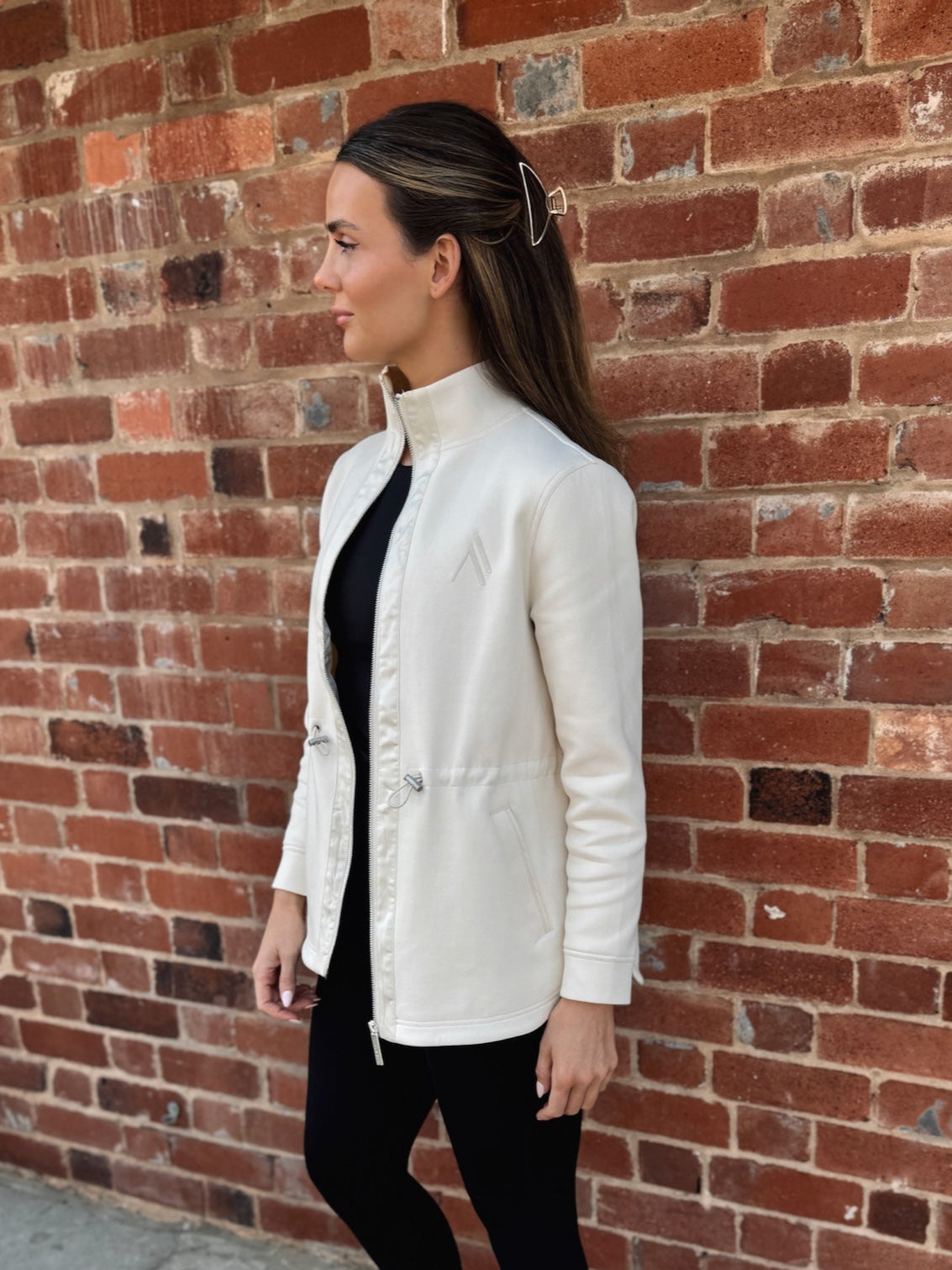 PREVAIL ZIP THROUGH JACKET - CREAM