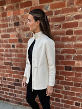 PREVAIL ZIP THROUGH JACKET - CREAM