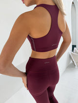 BREATHE SPORTS BRA - WINE