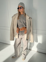 ALIGN PINTUCK SWEATSHIRT - ELEPHANT