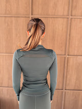 HORIZON LONG SLEEVE TOP - DEEP FOREST