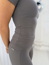 DEFINE SCULPT TEE - TRUFFLE