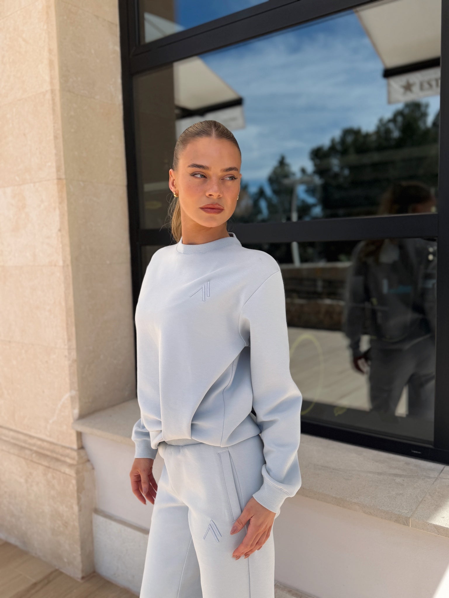 AIRE TUCK SWEATSHIRT - SHORE