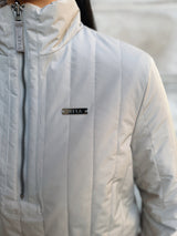 VERSA DUAL 1/2 ZIP JACKET - PEBBLE / NATURAL