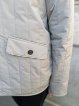 VERSA DUAL 1/2 ZIP JACKET - PEBBLE / NATURAL
