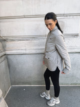 VERSA DUAL 1/2 ZIP JACKET - PEBBLE / NATURAL