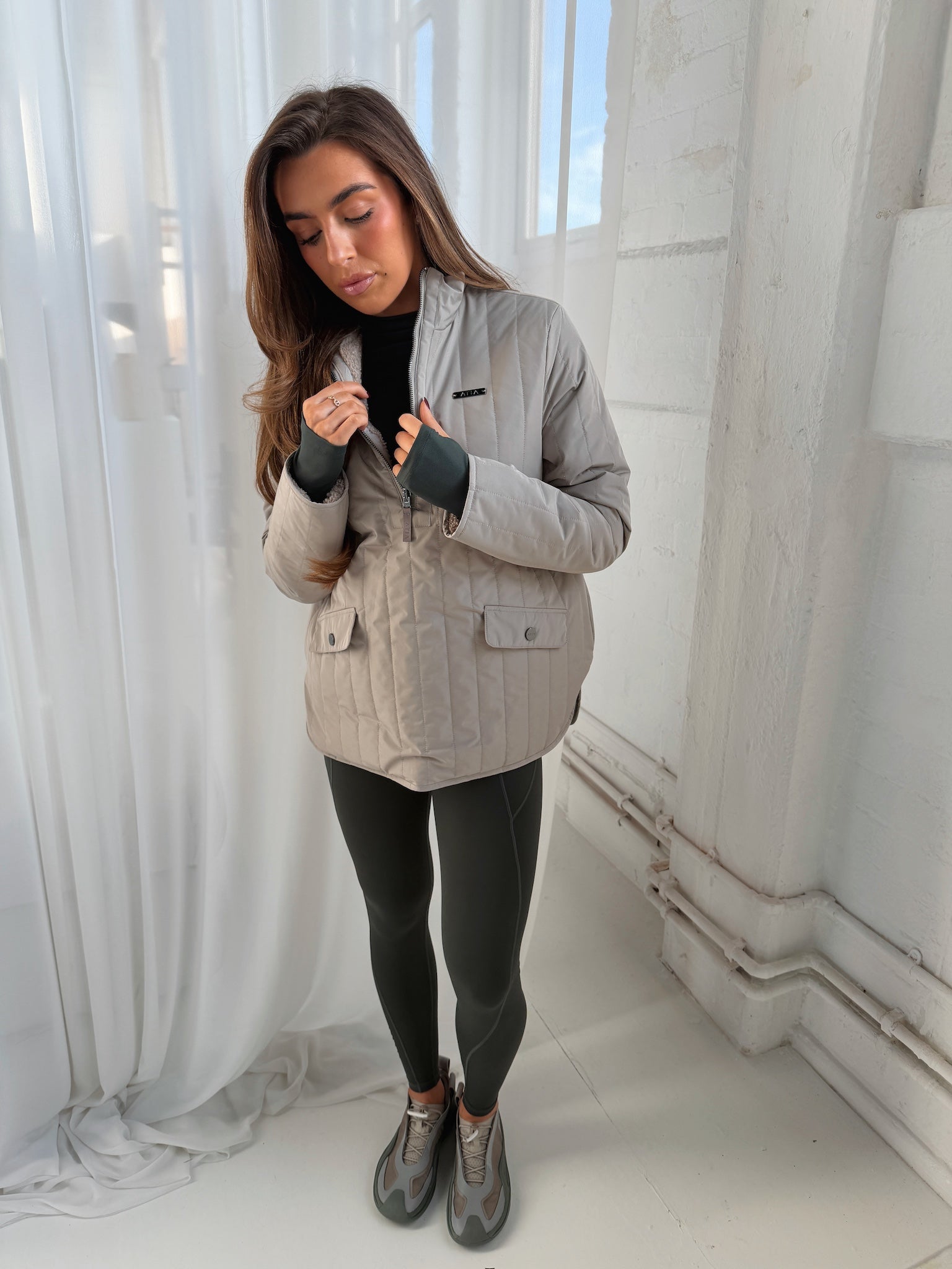 HORIZON LONG SLEEVE TOP - DEEP FOREST