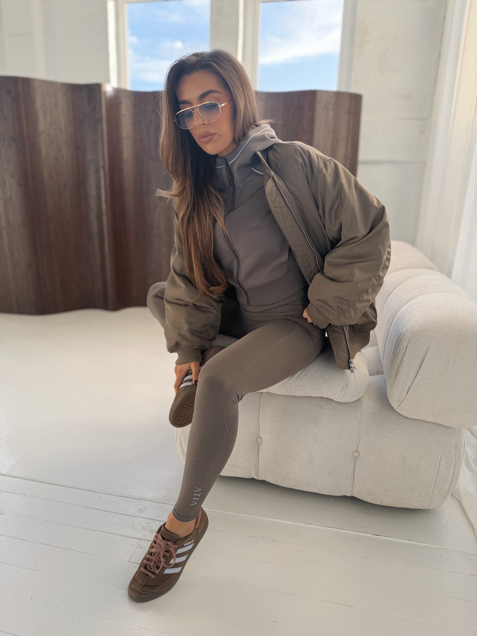 FLEX LEGGINGS - TRUFFLE