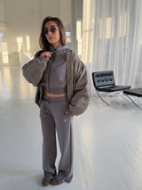 VELA STRAIGHT LEG JOGGERS - TRUFFLE