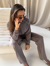 VELA STRAIGHT LEG JOGGERS - TRUFFLE