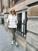 PREVAIL ZIP THROUGH JACKET - CREAM