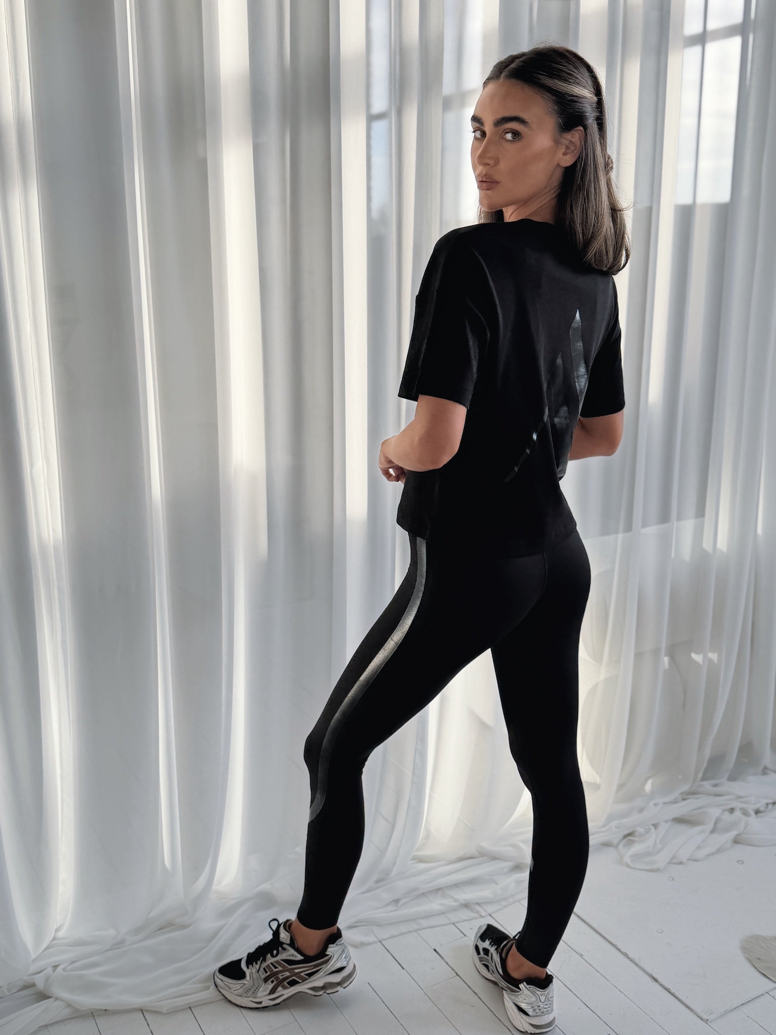DIRECTION LEGGINGS - BLACK