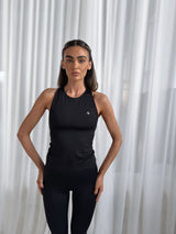 UPLIFT BUILT-IN BRA VEST - BLACK