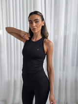 UPLIFT BUILT-IN BRA VEST - BLACK