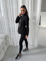 PREVAIL ZIP THROUGH JACKET - BLACK