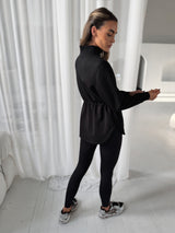 PREVAIL ZIP THROUGH JACKET - BLACK