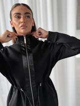 PREVAIL ZIP THROUGH JACKET - BLACK