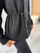 PREVAIL ZIP THROUGH JACKET - BLACK