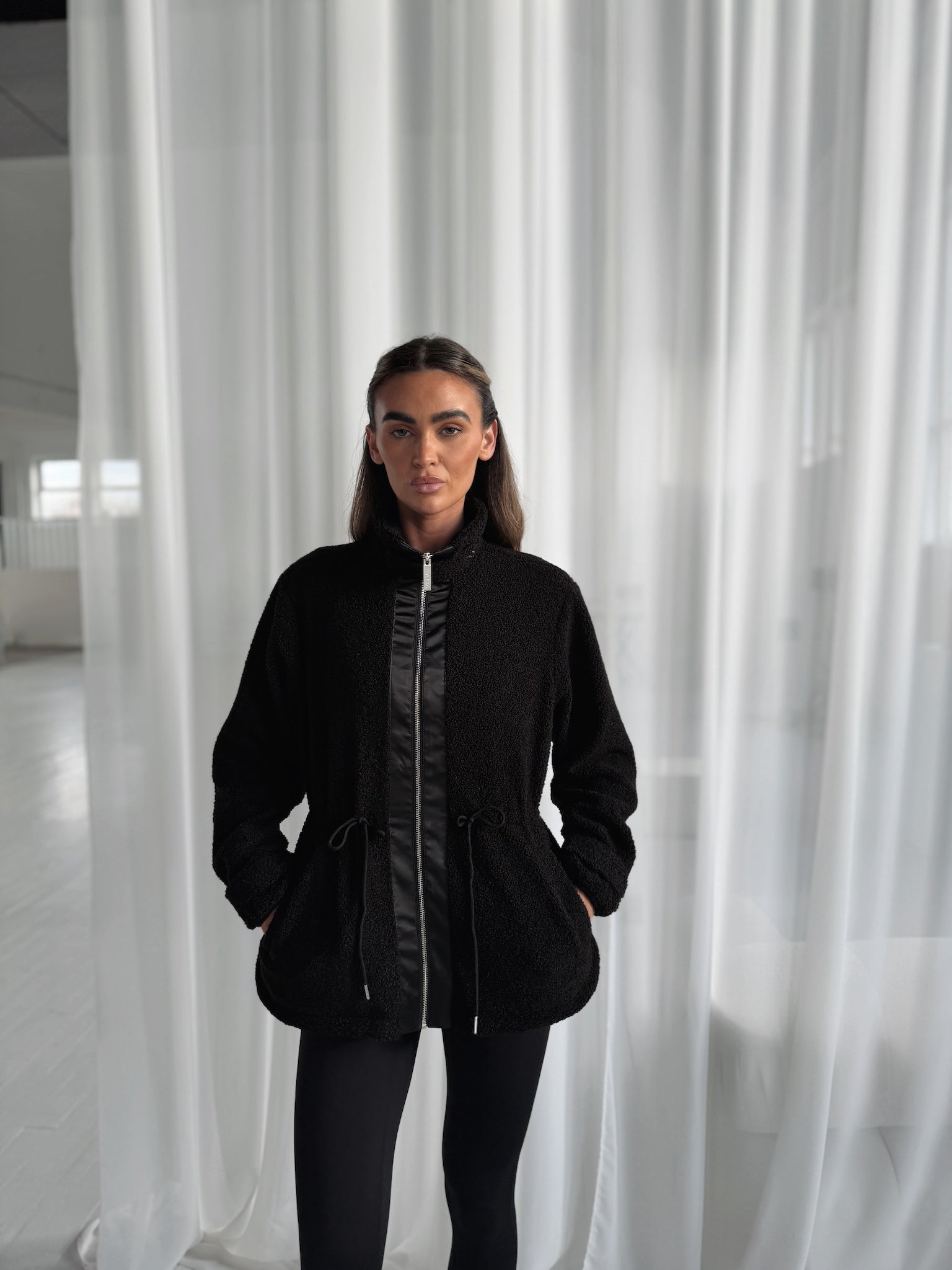 FREEDOM SHERPA JACKET - BLACK