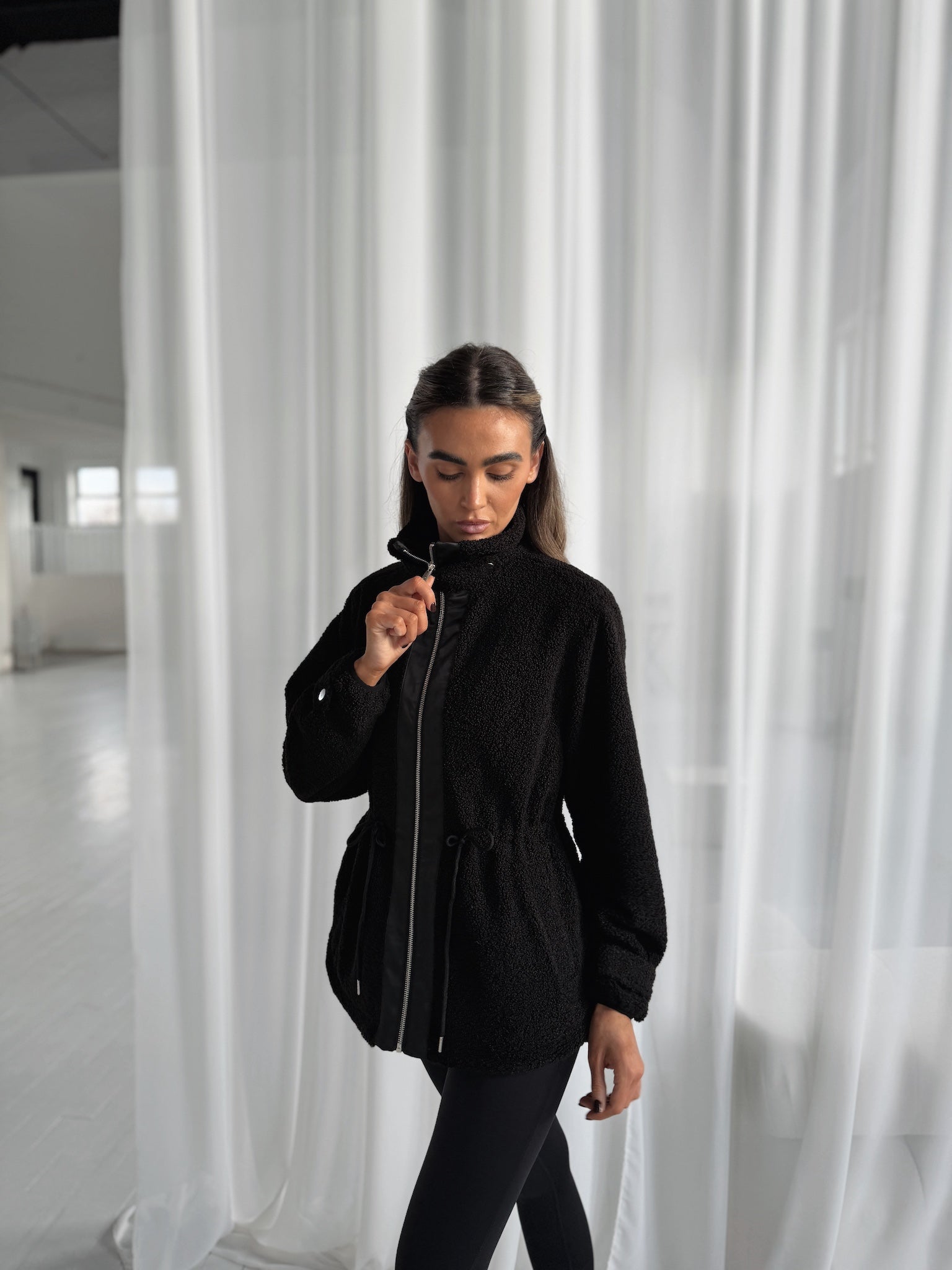 FREEDOM SHERPA JACKET - BLACK