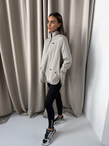 VERSA DUAL 1/2 ZIP JACKET - PEBBLE / NATURAL