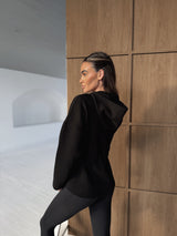 COMMENCE HOOD SWEATSHIRT - BLACK