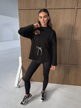 COMMENCE HOOD SWEATSHIRT - BLACK