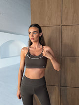 BALANCE SPORTS BRA - TURKISH COFFEE