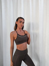 BALANCE SPORTS BRA - TURKISH COFFEE