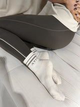 RAISE RIB CREW SOCKS - BISQUE