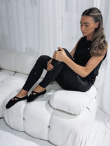 POINTE BALLERINA GRIP SOCKS - BLACK