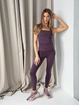 RENEW BUILT-IN-BRA VEST - PLUM